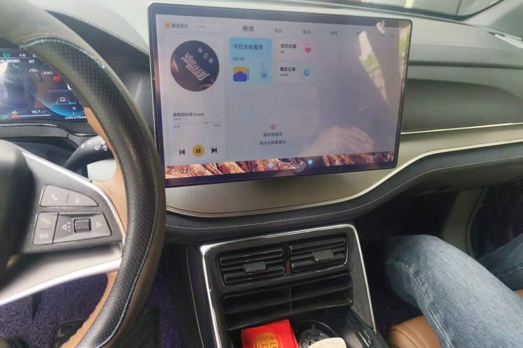 Used BYD Tang New Energy 2021 DM-i 112KM Prestige Model Audio And AC Panel