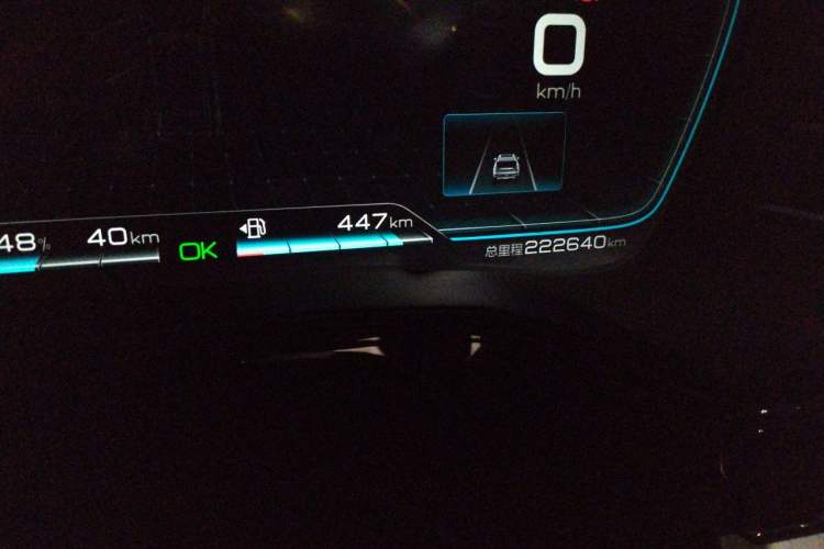 Used BYD Tang New Energy 2021 DM 2.0T Four-Wheel Drive High-Performance Flagship Model Odometer Close Up