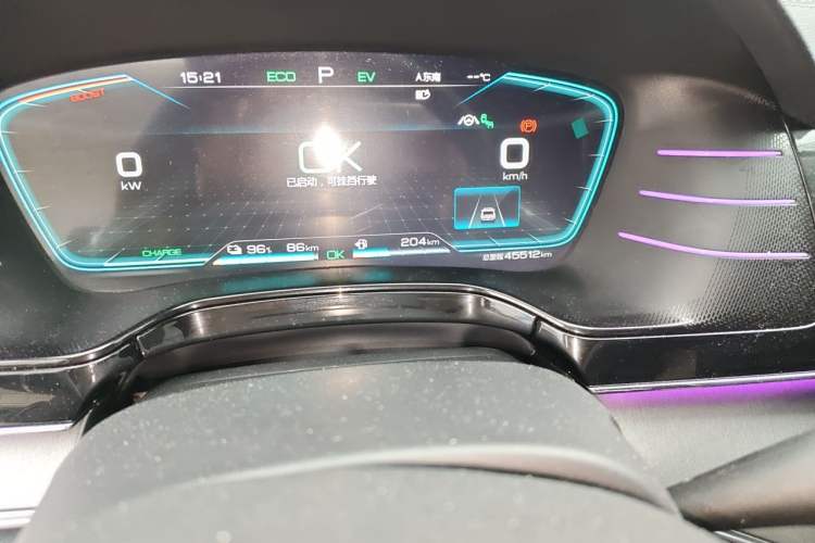 Used BYD Tang New Energy 2021 DM 2.0T Four-Wheel Drive High-Performance Flagship Model Odometer Close Up