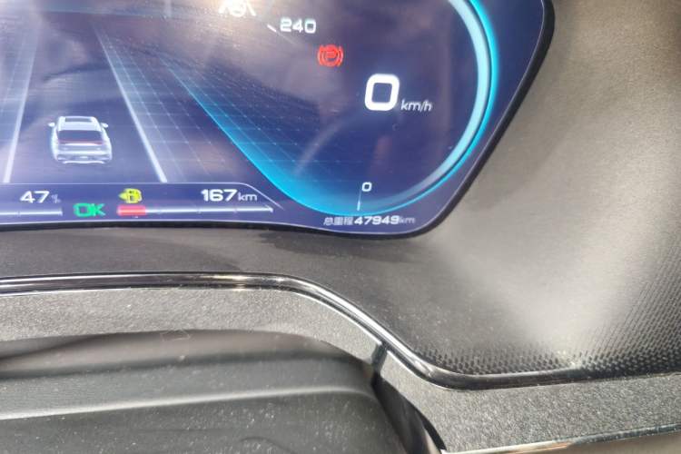 Used BYD Tang New Energy 2021 DM-i 112KM Prestige Model Odometer Close Up