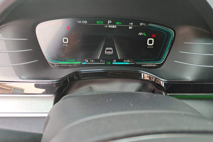 Used BYD Tang New Energy 2021 DM 2.0T Four-Wheel Drive High-Performance Flagship Model Odometer Close Up