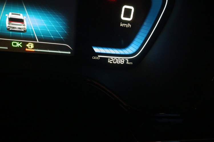 Used BYD Tang New Energy 2021 DM 2.0T Four-Wheel Drive Performance Edition Prestige Model Odometer Close Up