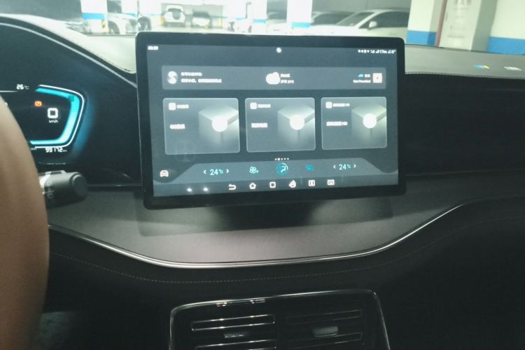 Used BYD Tang New Energy 2021 DM-i 112KM Prestige Model Audio And AC Panel