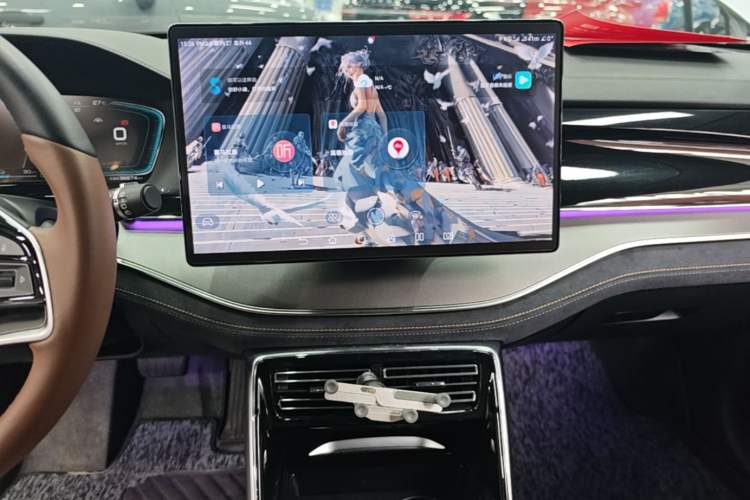 Used BYD Tang New Energy 2021 DM-i 112KM Prestige Model Audio And AC Panel