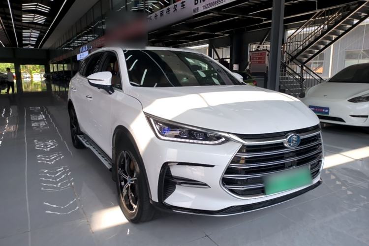 Used BYD Tang New Energy 2021 DM 2.0T Four-Wheel Drive High-Performance Luxury Model Front Right 45 Deg