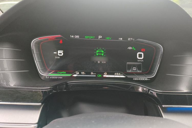 Used BYD Tang New Energy 2021 DM 2.0T Four-Wheel Drive High-Performance Flagship Model Instrument Cluster