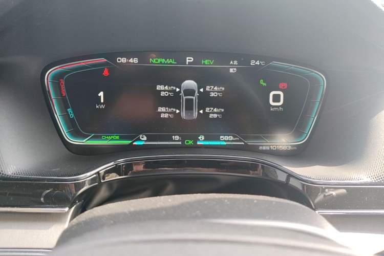 Used BYD Tang New Energy 2021 DM-i 112KM Prestige Model Instrument Cluster