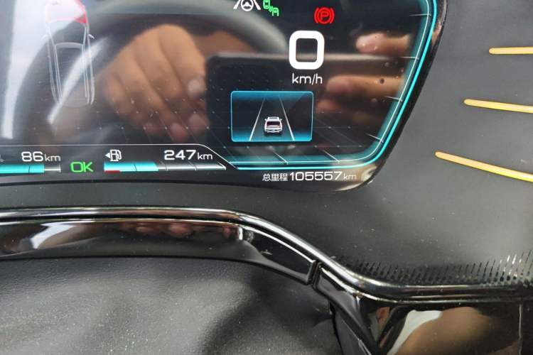 Used BYD Tang New Energy 2021 DM 2.0T Four-Wheel Drive High-Performance Flagship Model Odometer Close Up