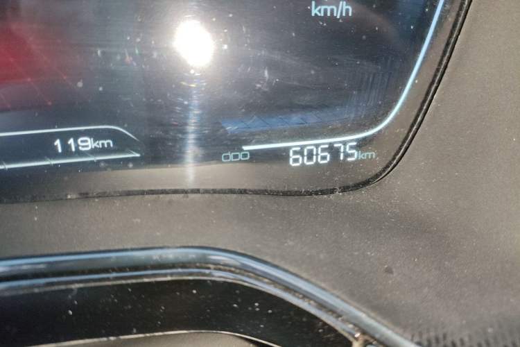 Used BYD Tang New Energy 2021 DM-i 112KM Prestige Model Odometer Close Up