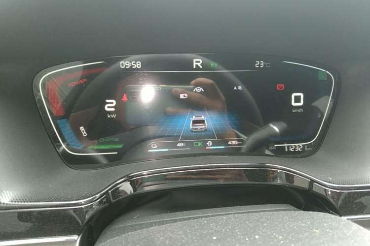 Used BYD Tang New Energy 2021 DM-i 112KM Prestige Model Odometer Close Up