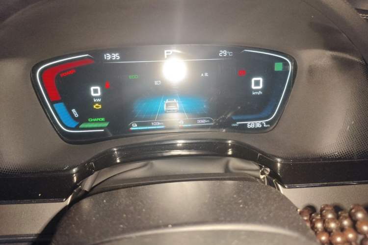 Used BYD Tang New Energy 2021 DM-i 112KM Prestige Model Odometer Close Up