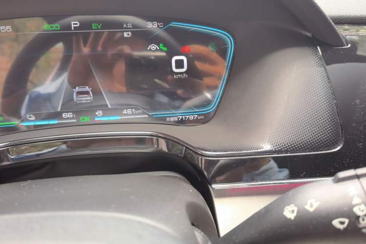 Used BYD Tang New Energy 2021 DM-i 112KM Prestige Model Odometer Close Up