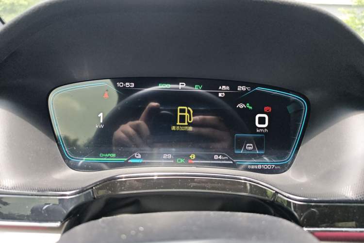 Used BYD Tang New Energy 2021 DM-i 112KM Prestige Model Odometer Close Up