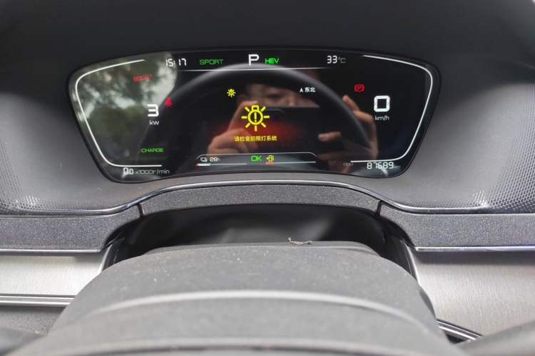 Used BYD Tang New Energy 2021 DM 2.0T Four-Wheel Drive Performance Edition Prestige Model Odometer Close Up