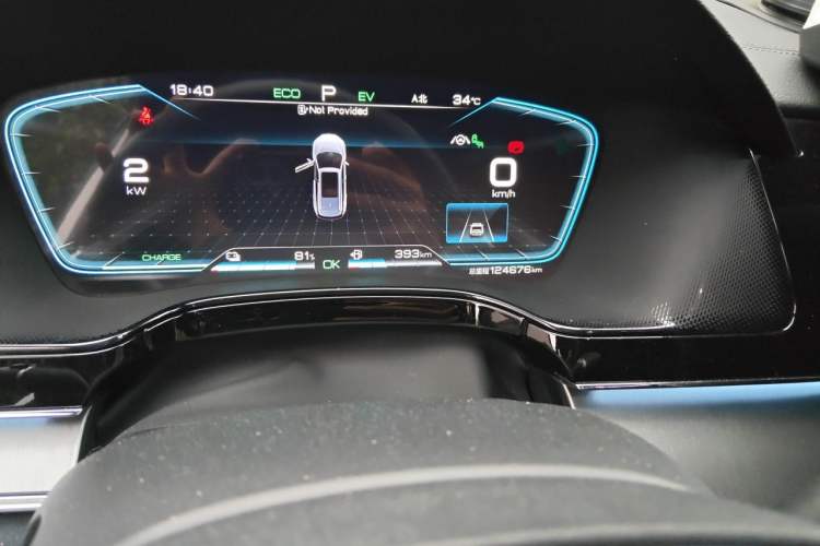 Used BYD Tang New Energy 2021 DM-i 112KM Prestige Model Odometer Close Up