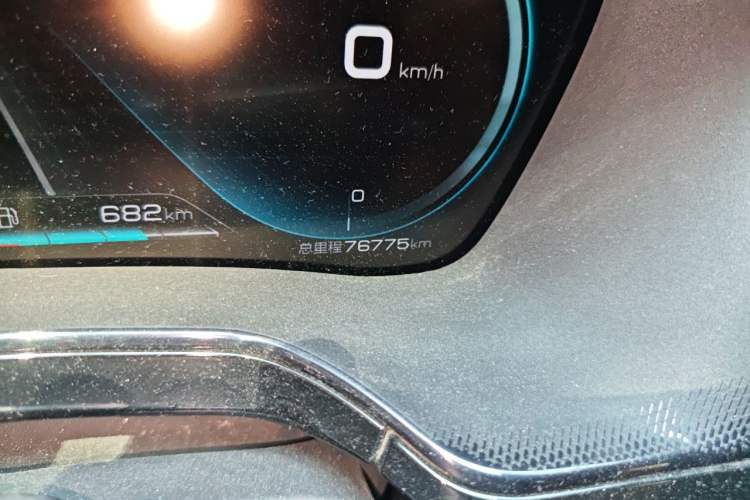 Used BYD Tang New Energy 2021 DM-i 112KM Prestige Model Odometer Close Up