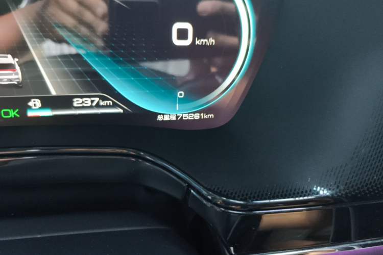 Used BYD Tang New Energy 2021 DM-i 112KM Prestige Model Odometer Close Up