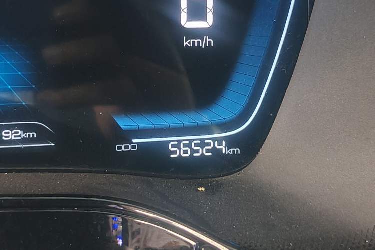 Used BYD Tang New Energy 2021 DM-i 112KM Prestige Model Odometer Close Up