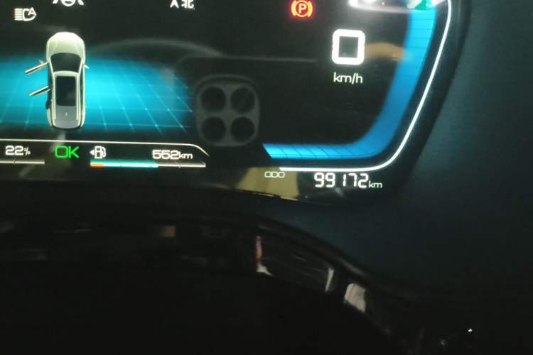 Used BYD Tang New Energy 2021 DM-i 112KM Prestige Model Odometer Close Up