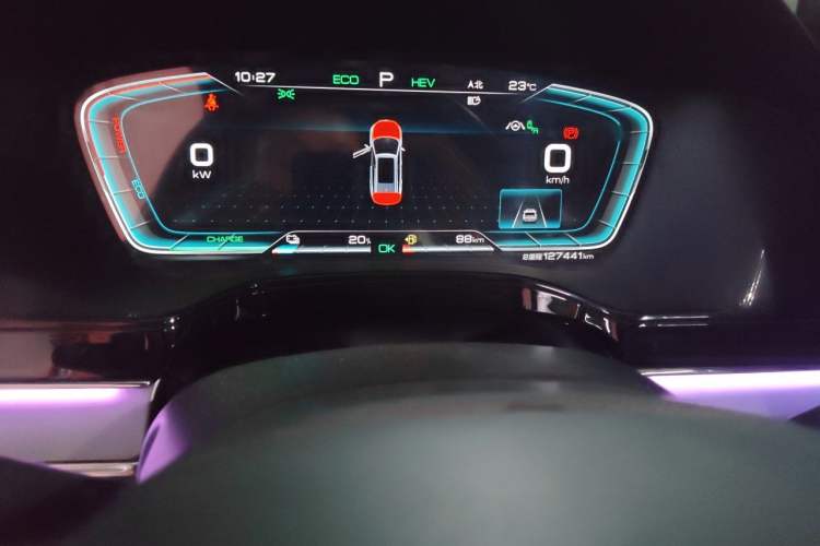 Used BYD Tang New Energy 2021 DM-i 112KM Prestige Model Odometer Close Up