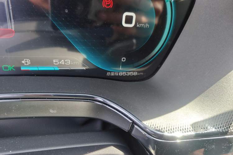 Used BYD Tang New Energy 2021 DM-i 112KM Prestige Model Odometer Close Up