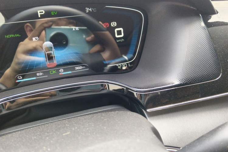 Used BYD Tang New Energy 2021 DM-i 112KM Prestige Model Odometer Close Up