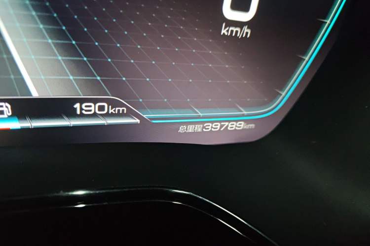 Used BYD Tang New Energy 2021 DM-i 112KM Prestige Model Odometer Close Up