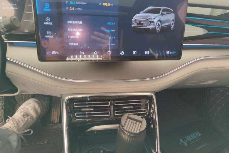 Used BYD Tang New Energy 2022 DM-p 215 km All-Wheel-Drive Deluxe Model Audio And AC Panel