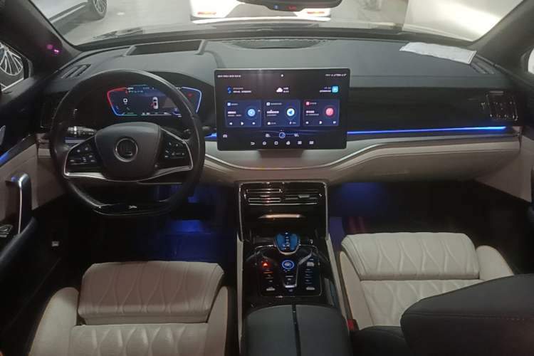 Used BYD Tang New Energy 2022 EV 730KM Luxury Model Center Console
