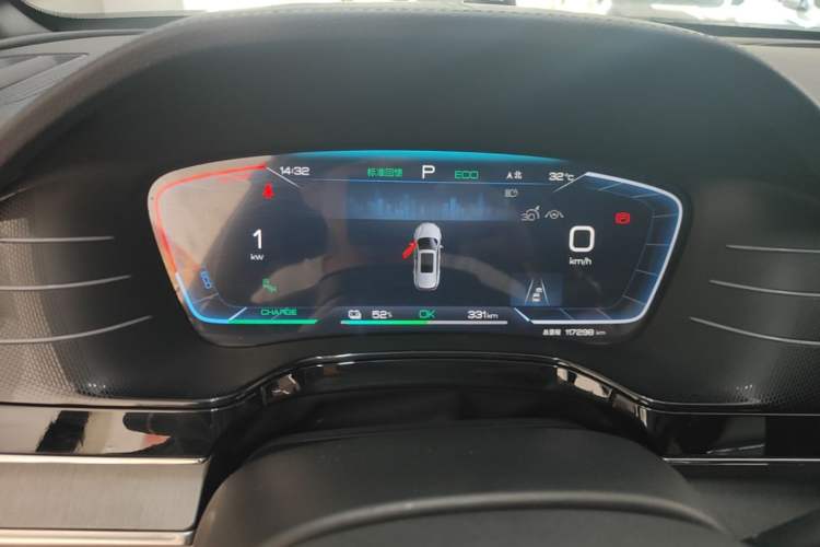 Used BYD Tang New Energy 2022 EV 635 km All-Wheel-Drive Flagship Model Instrument Cluster