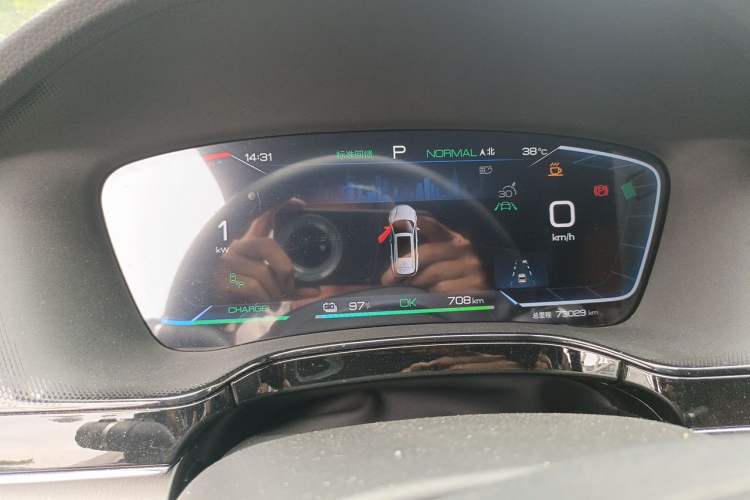 Used BYD Tang New Energy 2022 EV 730KM Luxury Model Instrument Cluster