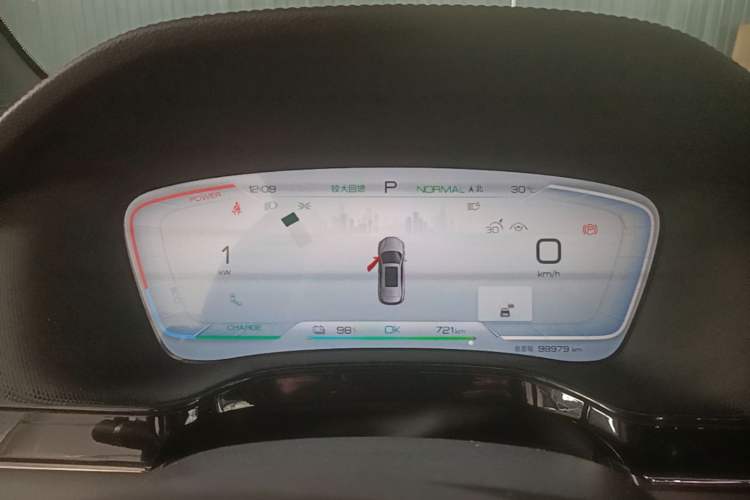 Used BYD Tang New Energy 2022 EV 730KM Luxury Model Instrument Cluster