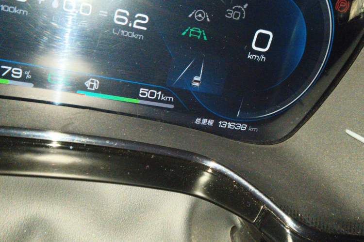 Used BYD Tang New Energy 2022 DM-p 215KM Four-Wheel Drive Flagship Model Odometer Close Up