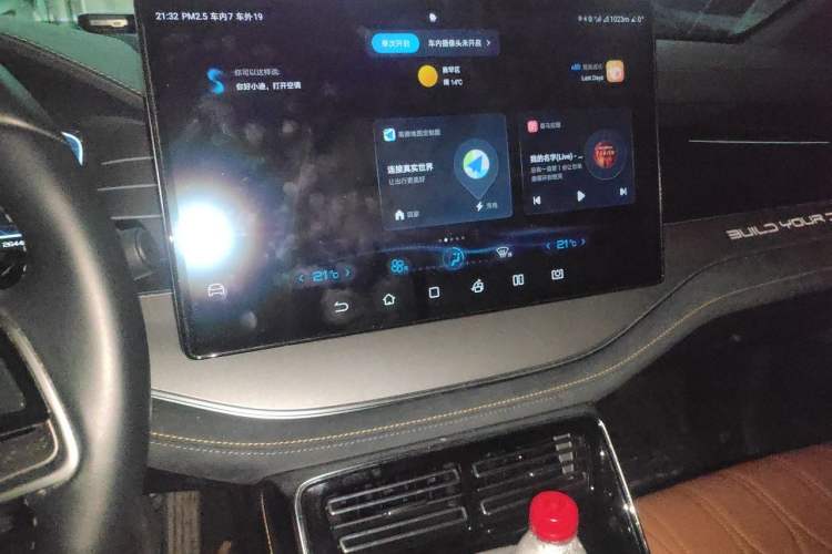 Used BYD Tang New Energy 2022 DM-p 215KM Four-Wheel Drive Flagship Model Audio And AC Panel