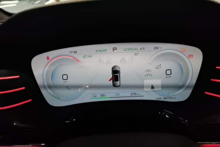 Used BYD Tang New Energy 2022 EV 635 km All-Wheel-Drive Flagship Model Instrument Cluster