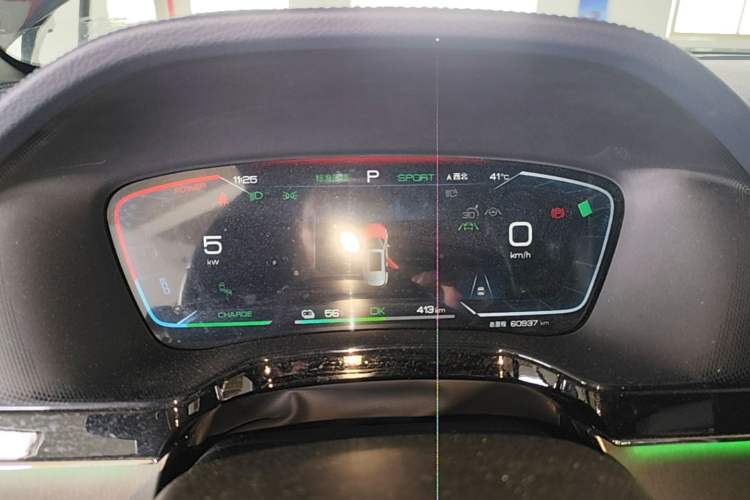 Used BYD Tang New Energy 2022 EV 730KM Luxury Model Instrument Cluster