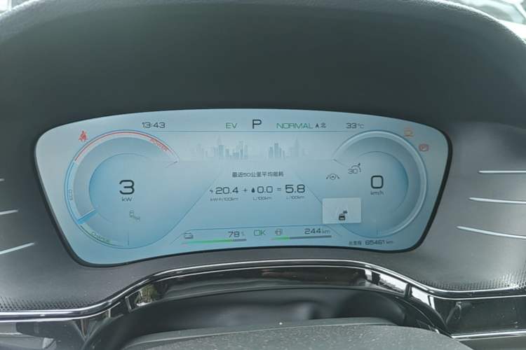 Used BYD Tang New Energy 2022 DM-p 215 km All-Wheel-Drive Deluxe Model Instrument Cluster