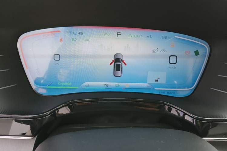 Used BYD Tang New Energy 2022 DM-p 215KM Four-Wheel Drive Flagship Model Instrument Cluster