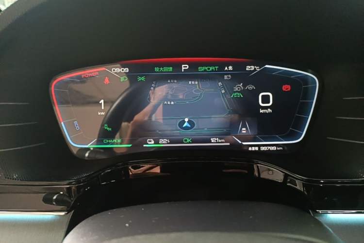 Used BYD Tang New Energy 2022 EV 635 km All-Wheel-Drive Flagship Model Instrument Cluster