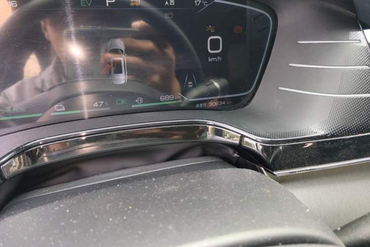 Used BYD Tang New Energy 2022 DM-p 215KM Four-Wheel Drive Flagship Model Odometer Close Up