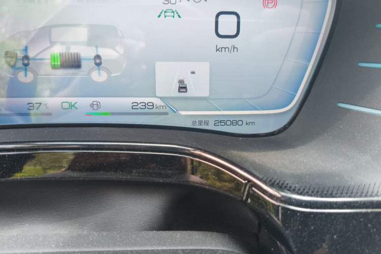 Used BYD Tang New Energy 2022 DM-p 215KM Four-Wheel Drive Flagship Model Odometer Close Up