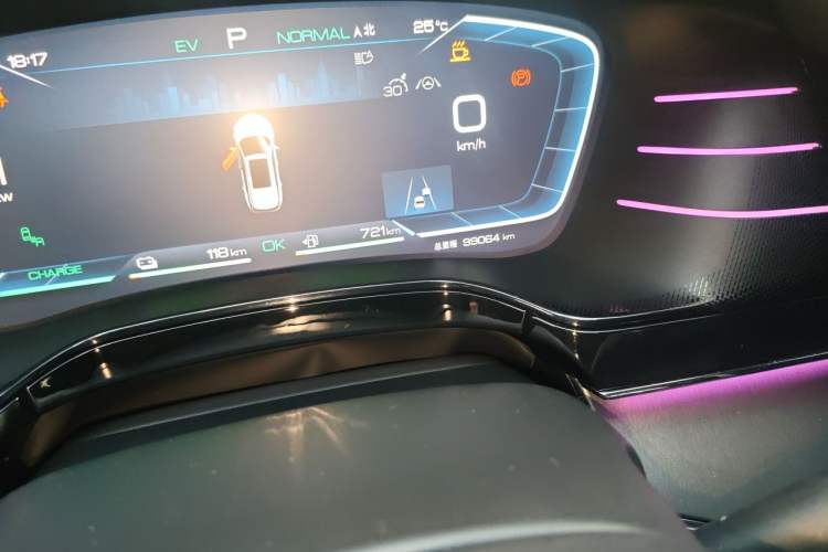 Used BYD Tang New Energy 2022 DM-p 215KM Four-Wheel Drive Flagship Model Odometer Close Up