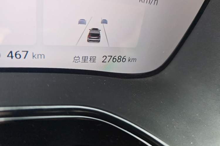 Used BYD Tang New Energy 2022 EV 635 km All-Wheel-Drive Flagship Model Odometer Close Up