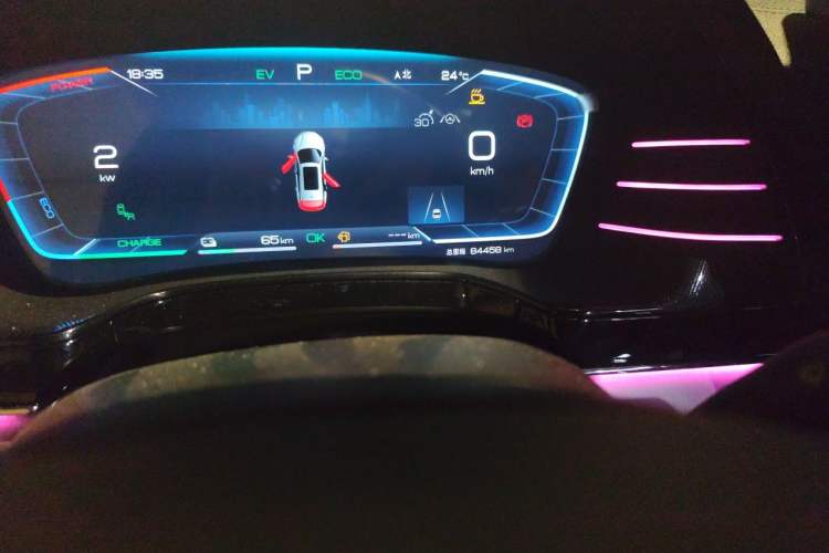 Used BYD Tang New Energy 2022 DM-p 215KM Four-Wheel Drive Flagship Model Odometer Close Up