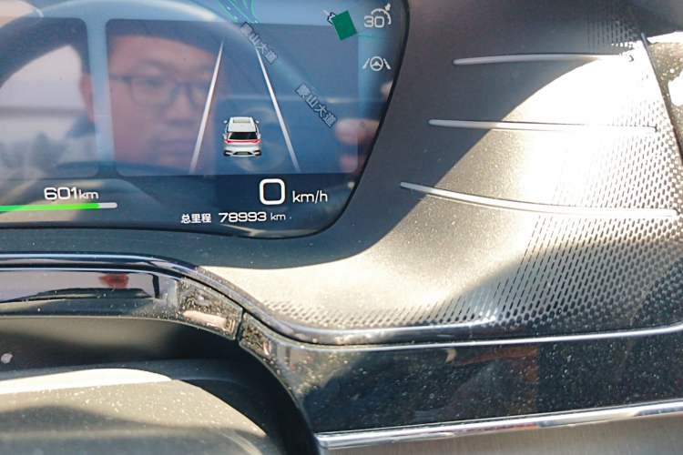 Used BYD Tang New Energy 2022 EV 635 km All-Wheel-Drive Flagship Model Odometer Close Up