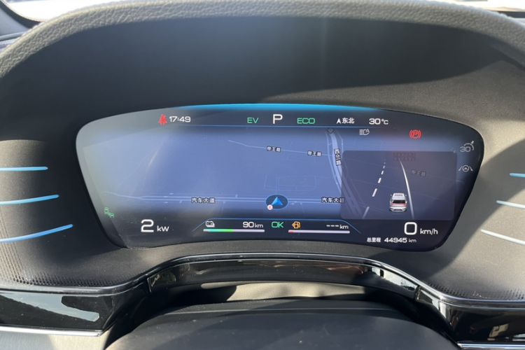 Used BYD Tang New Energy 2022 DM-p 215KM Four-Wheel Drive Flagship Model Odometer Close Up