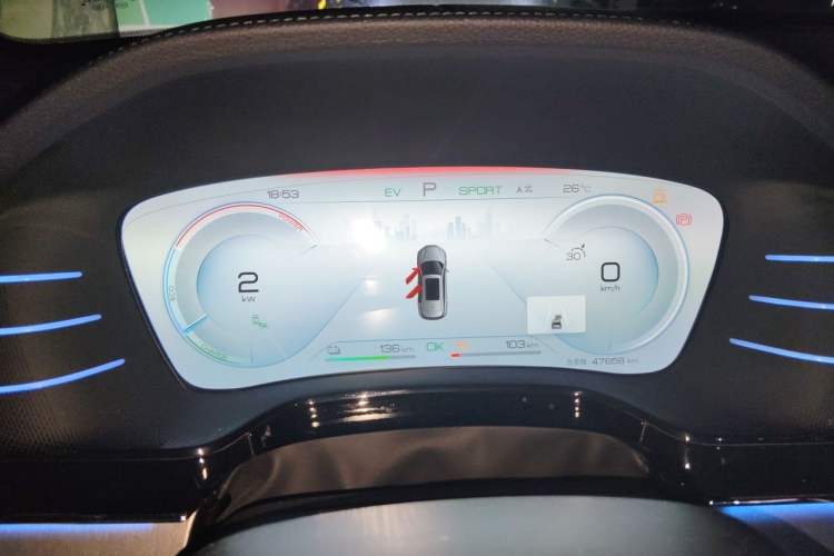 Used BYD Tang New Energy 2022 DM-p 215KM Four-Wheel Drive Flagship Model Instrument Cluster