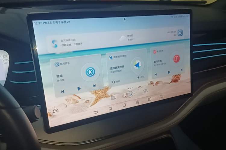 Used BYD Tang New Energy 2022 DM-p 215KM Four-Wheel Drive Flagship Model Audio And AC Panel