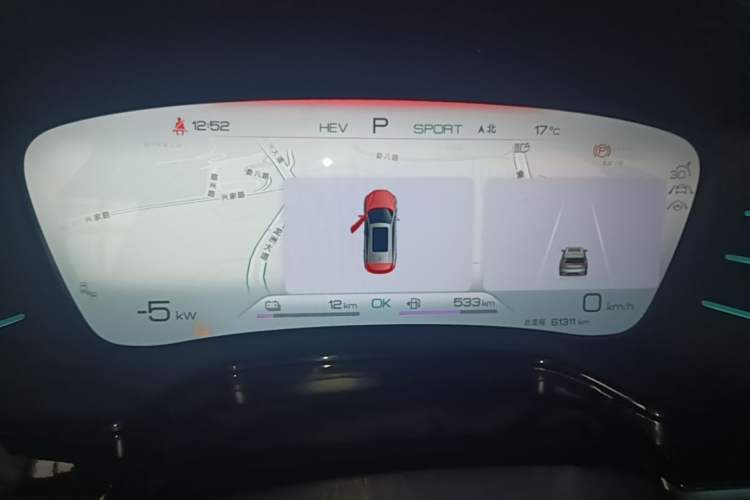 Used BYD Tang New Energy 2022 DM-p 215KM Four-Wheel Drive Flagship Model Instrument Cluster