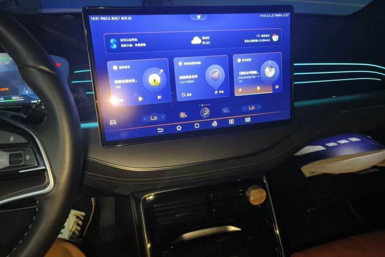 Used BYD Tang New Energy 2022 DM-p 215KM Four-Wheel Drive Flagship Model Audio And AC Panel